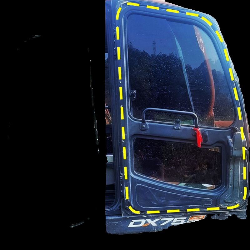 斗山DX75 1 20 00  挖机驾驶室车门胶条 防水密封胶条