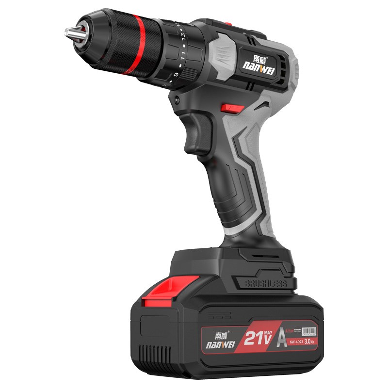 南威无刷电钻充电式手钻小手枪钻锂电钻多功能家用电动螺丝刀电转