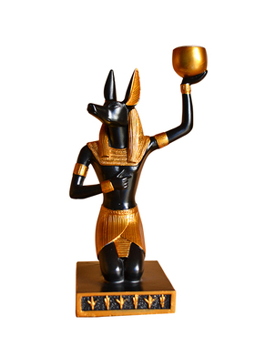 阿努比斯狗神书房客厅桌面摆饰创意家居古埃及礼品橱窗装饰品