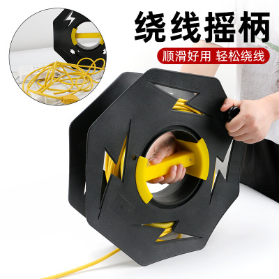 线盘空盘移动电缆盘音频视频信号绕卷线盘线缆盘拖线轴电线盘手提
