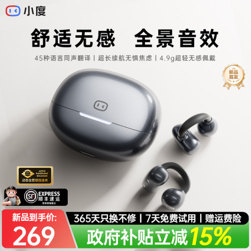 小度蓝牙耳机智能AI同声翻译