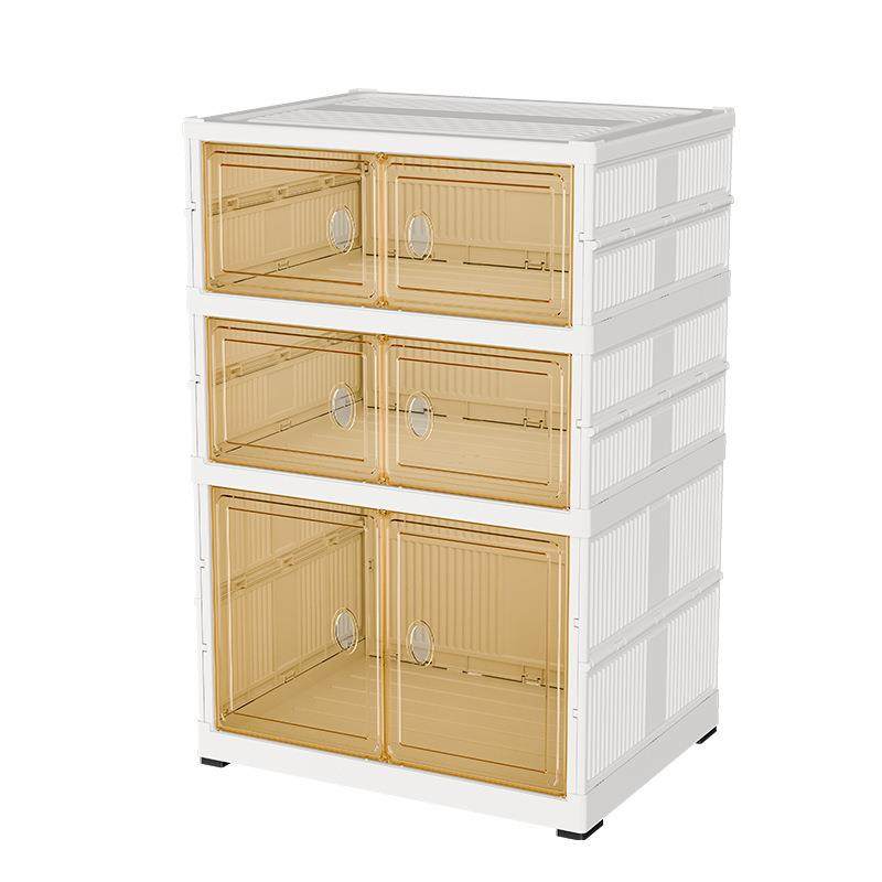 双排透明免安装鞋柜家用折叠收纳体式盒鞋子收纳盒多层鞋架