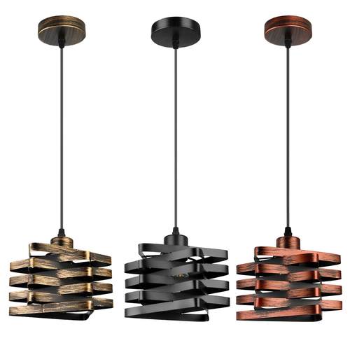 床头吊灯美式复古客厅卧室吊灯复古工业风灯具阳台楼梯过道铁艺灯