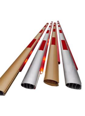 蓝卡道闸杆带灯带停车场道闸栏杆折叠带防砸胶条升降直杆bluecard