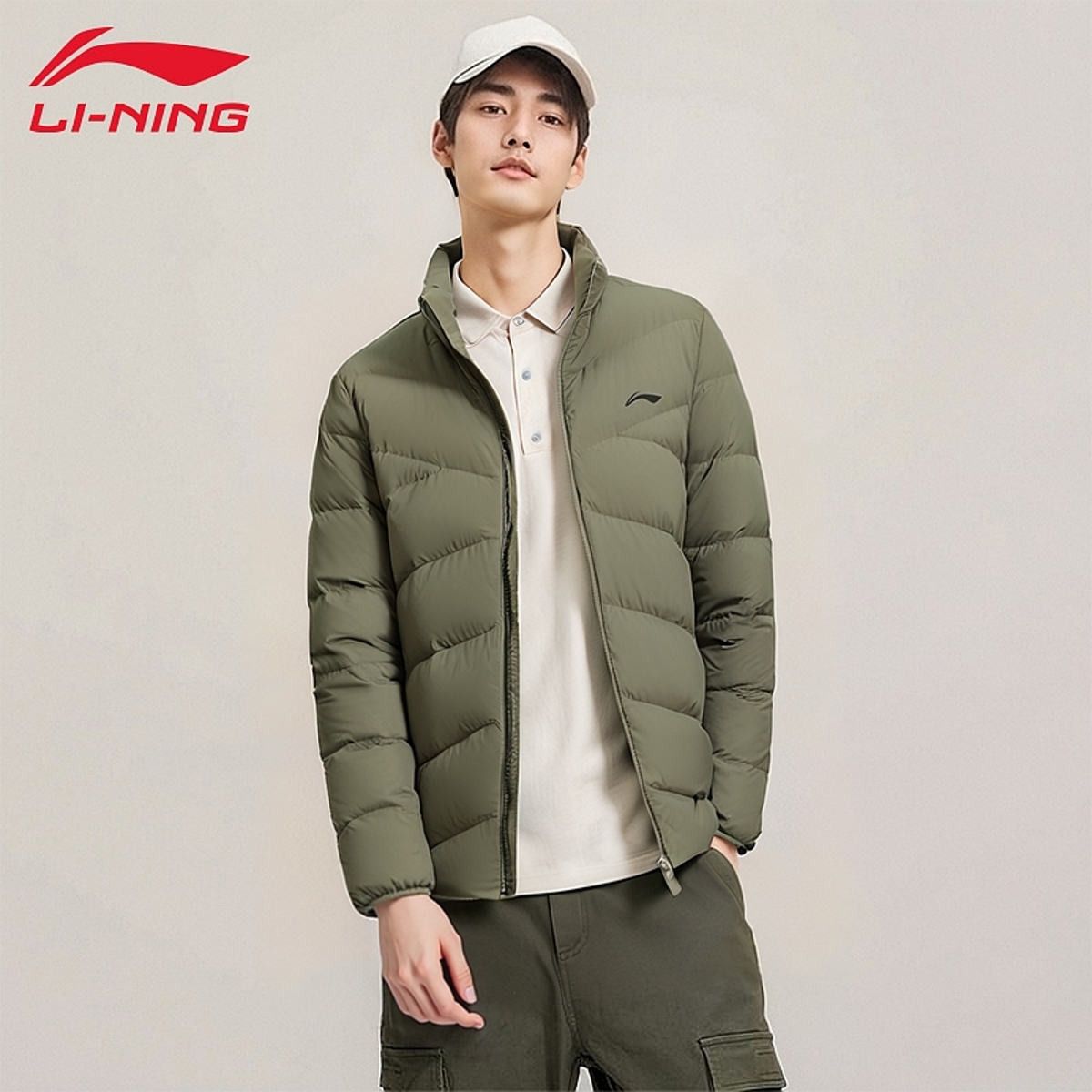 李宁短款羽绒服冬季新款健身上衣