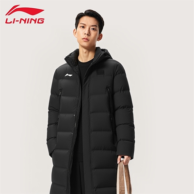 李宁长款羽绒服男女同款冬季新款