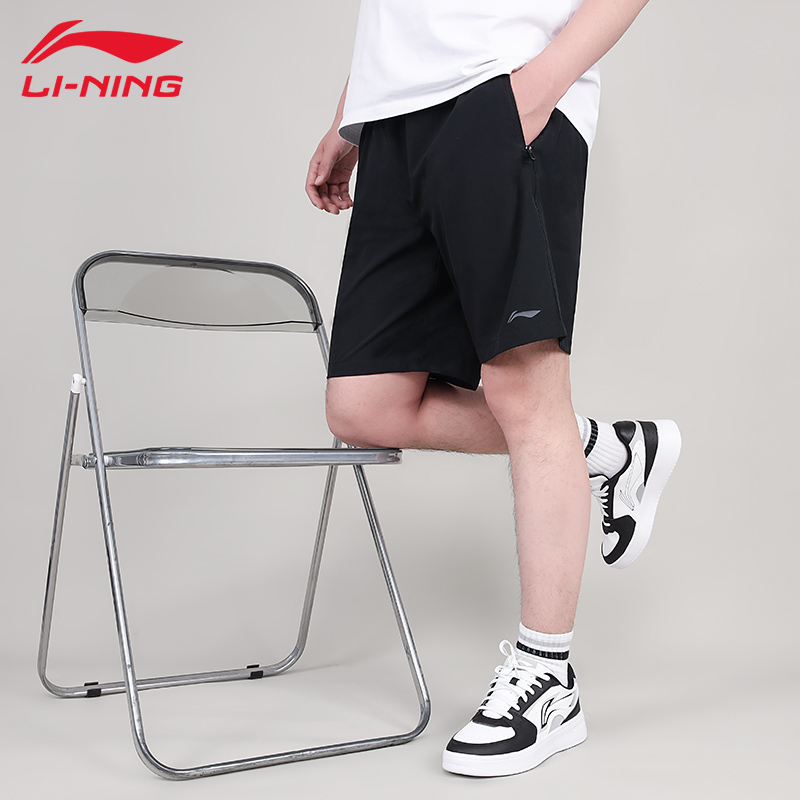 李宁运动短裤男健身五分裤2024夏