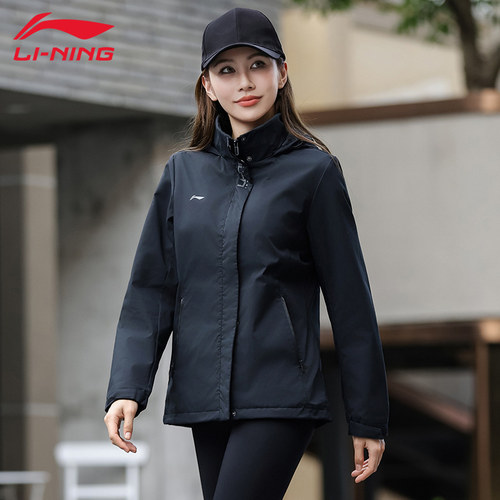 李宁女士运动风衣外套防风防水