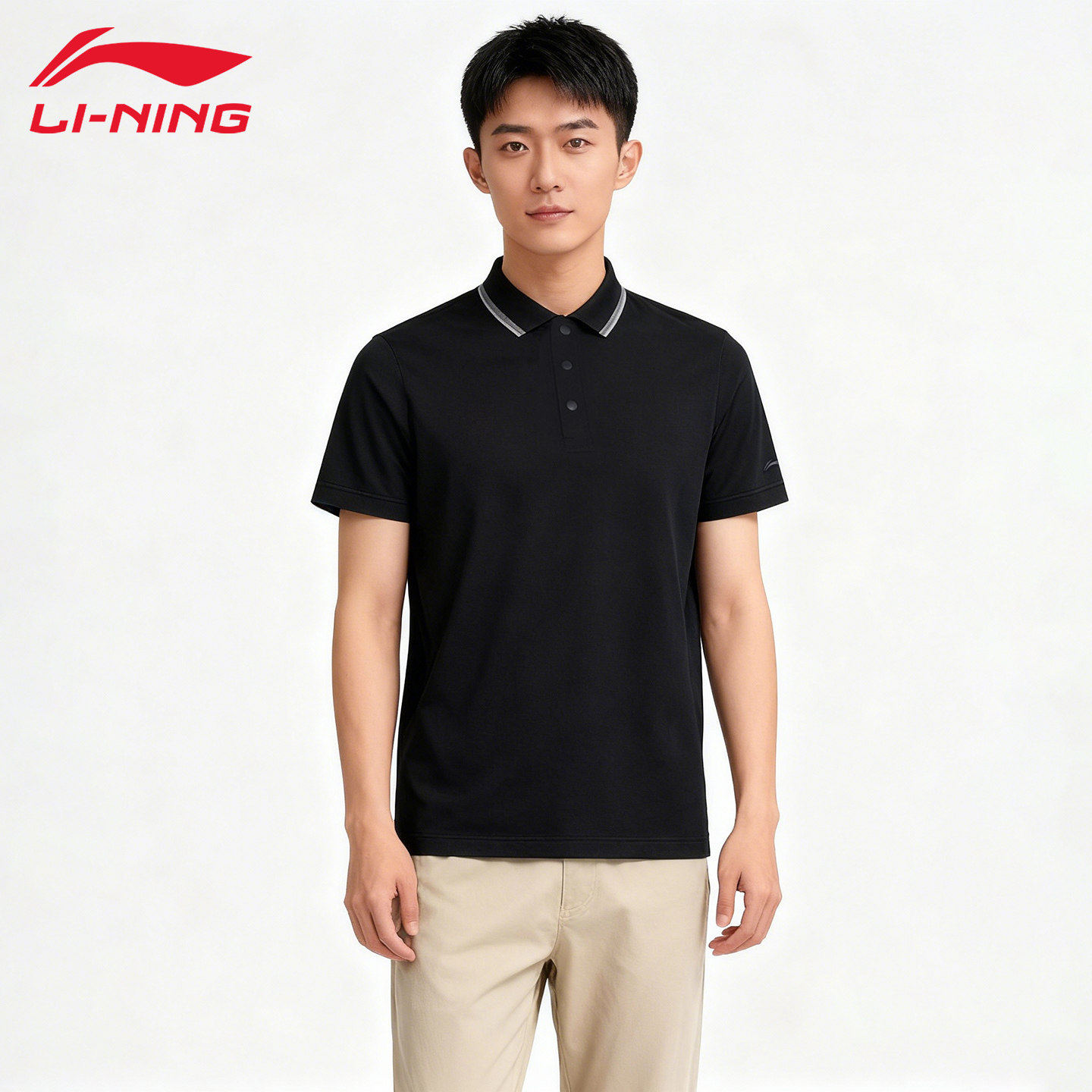 李宁速干POLO衫男夏季短袖商务风休闲翻领简约透气运动T恤APLU191,运动服/休闲服装,运动POLO衫,淘宝优惠券,粉丝福利购,淘宝优惠卷