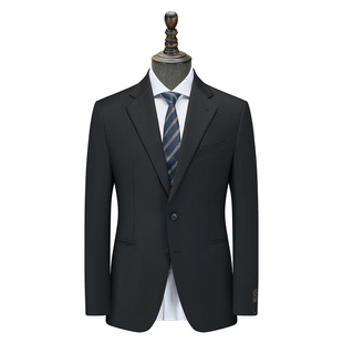 【堡家/半麻衬】秋冬款商务男士纯羊毛西服套装上衣毛料西装