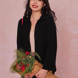 女装 FW2413全码 羊绒羊毛 慵懒松弛外套 宽松开衫 34三思大码