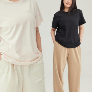 夏日圆领纯棉T恤SS2527全码 34三思大码 显瘦短袖 口碑款 女装