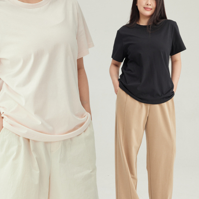 34三思大码女装 “口碑款”显瘦短袖夏日圆领纯棉T恤SS2527全码