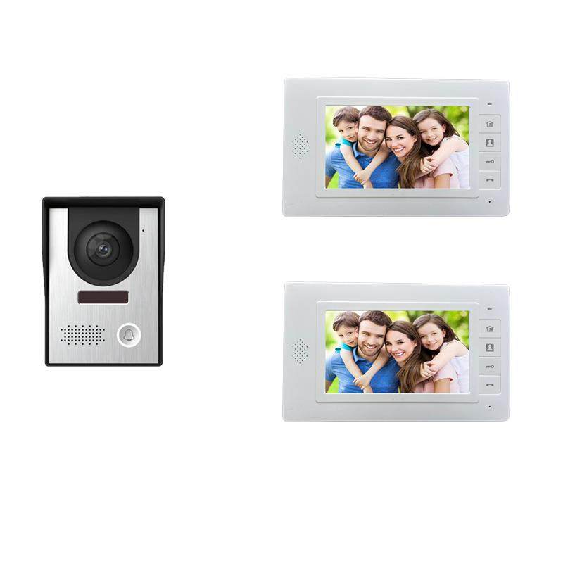 7寸智能门铃家用别墅有线高清彩色视频监控可视对讲楼宇门禁