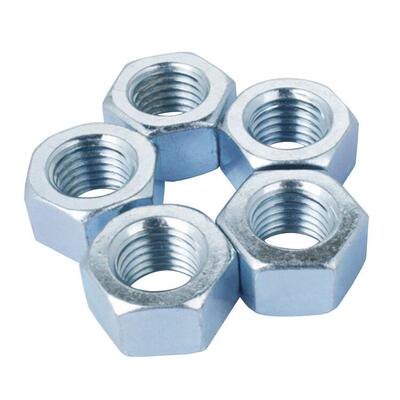 厂家直销蓝白锌螺母镀锌六角螺母4.8级六角镀锌螺母量大从优
