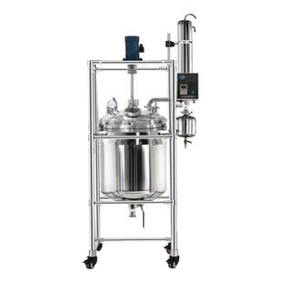 上海高温反应釜小型电加热搅拌发酵罐实验室双层不锈钢反应釜