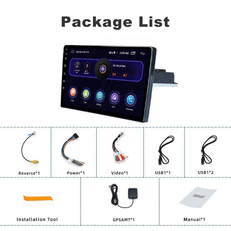 安卓导航单锭9寸10寸通用机导航机箱高度可调车载导航一体机
