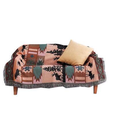 民族风ins新款全覆盖沙发巾沙发套民宿装饰样板间防尘盖布沙发毯