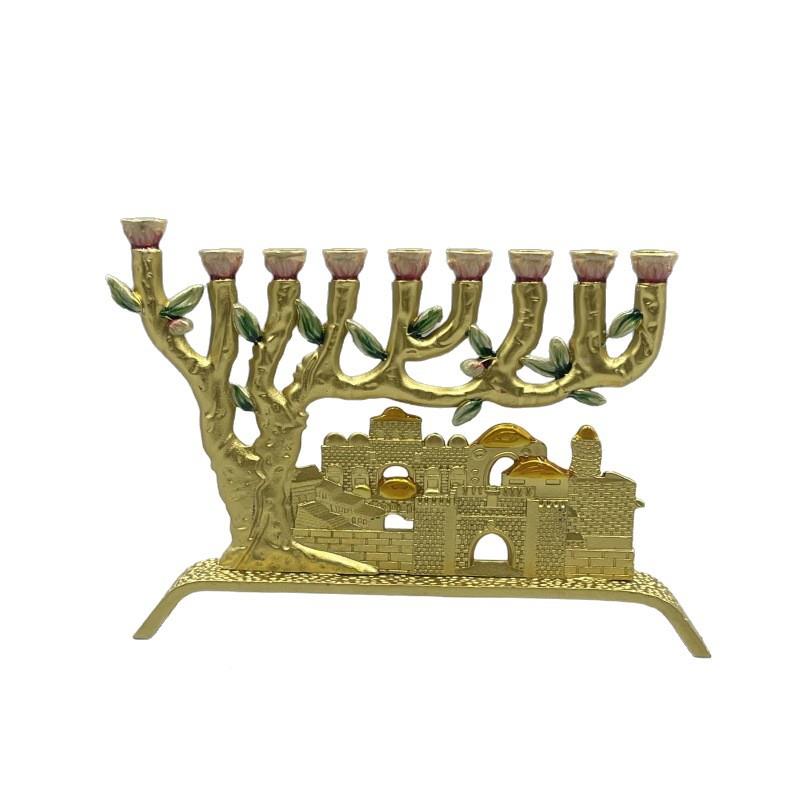 圣出口轻奢殿耶路撒冷烛台犹节太九头庆灯台创意家居摆设pjzt724