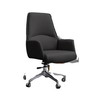 商务皮质会议室转椅轻奢西皮会议椅办公椅会议室弓形椅子