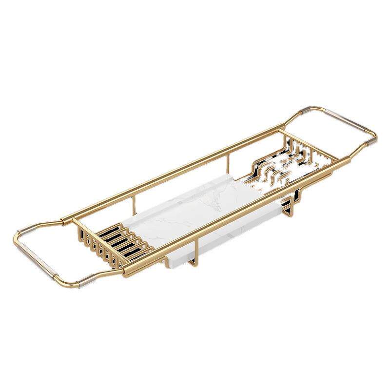 加长浴缸置物架多功能可伸缩手机托盘卫生间圆形浴桶浴室泡澡支架