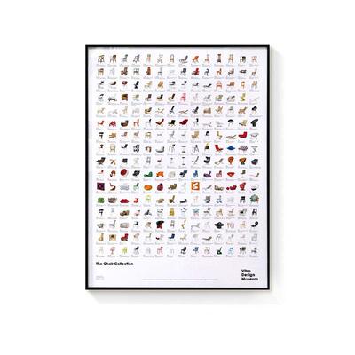 Vitra设计博物馆经典名椅画北欧极简风格挂画客厅玄关卧室落地画