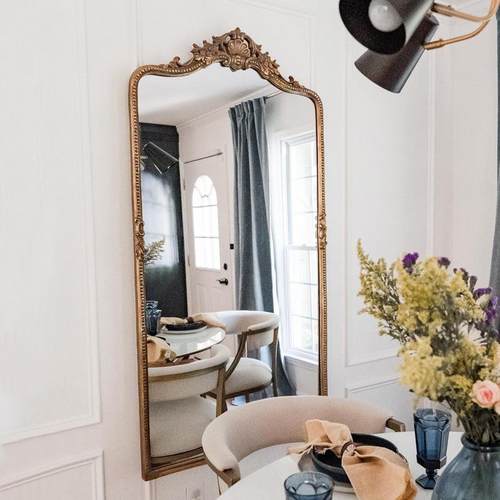 法式复古全身镜挂墙穿衣镜客厅衣帽间家用落地镜欧式大化妆梳妆镜