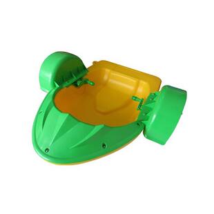 新款手摇船儿童水上碰碰船乐园电动船户外公园水池游艇