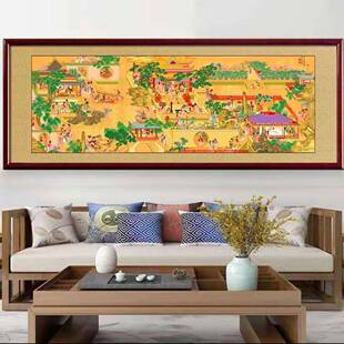 汉宫春晓图十字绣205新款印花大幅雀线绣月光2孔WFA十绣自字己绣