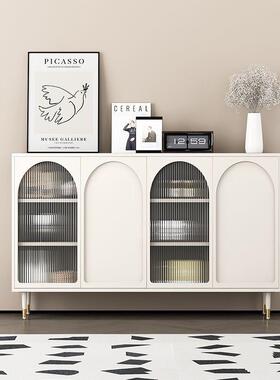 法墙式黑色复古餐边柜玄关柜靠碗柜酒茶水柜一餐WQM厅厨柜房收体