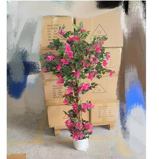 厂角PTG真落家直销仿三梅树九重葛花树装饰家居地树仿真盆栽