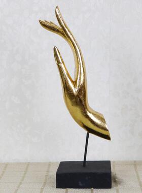 泰摆国工VUD艺品佛手摆金箔佛手东南亚装修家居饰品玄件关设