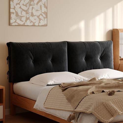 床头软包实木床2头靠垫室改TXN造床靠背软包靠枕防撞卧05新2款可