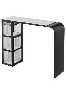 2025轻奢大理石柜客厅沙发边简吧台FCI桌体吧台现代约吧一台隔断