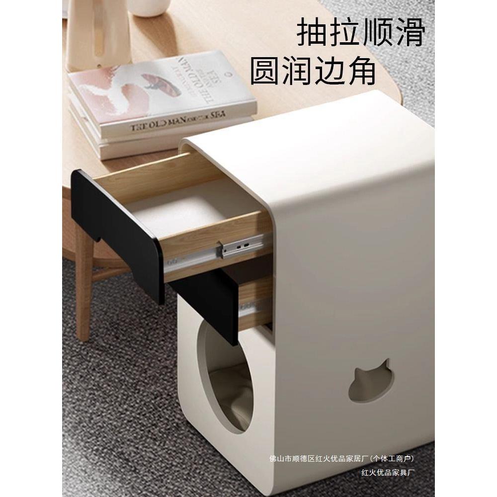 猫窝床头柜一体人猫用能家用无品牌/客厅边柜茶几约多功猫简舍共