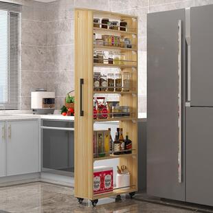 柜夹缝柜窄缝隙柜厨房可冰154缝隙置物柜边箱柜窄边柜侧拉大容量