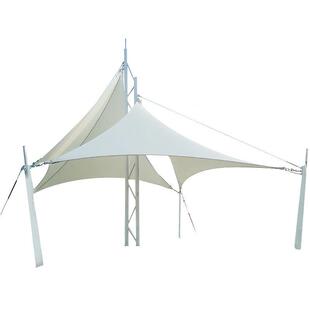 景设计亭区景广场夜晚灯光膜结构景观棚异形张拉膜观小品凉OZZ雨