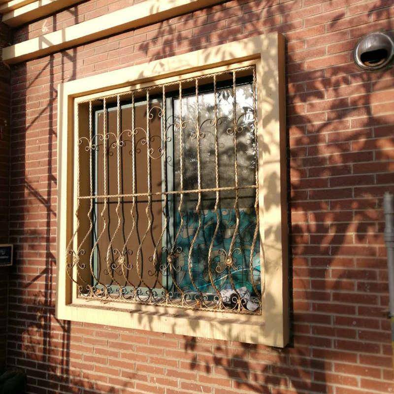 铁艺护窗栏杆铁欧式铁区艺防盗窗铁艺窗台防小房屋盗窗金属艺窗台