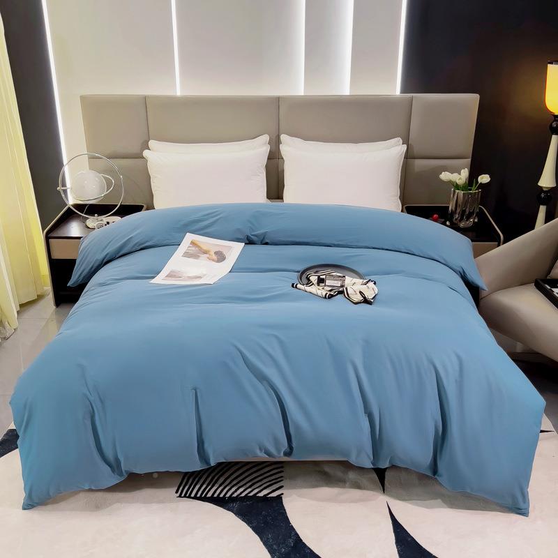 欧式秋冬8支长绒棉纯色四套纯AL101210棉双人加大07被套X7磨毛件