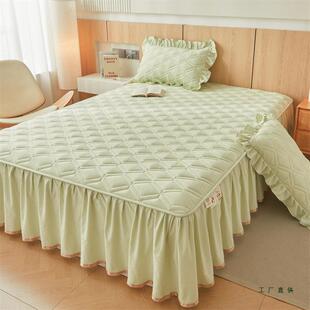 加高款A类花边床笠床二合一1米5床2罩205款可机洗床垫裙遮GMH盖新