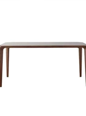 北美黑胡桃木餐OJC现桌方形轻奢简约代家用全木实茶几原木书桌家