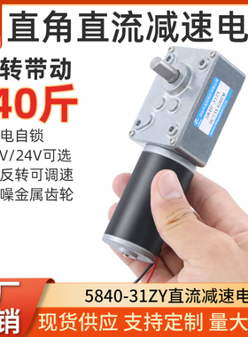 速发名扬Z840-5Y蜗轮蜗杆低2大扭力12v 速4v直流减速微小型马达
