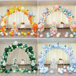 速发开生气氛学饰气球拱门业日店面活动开装典礼场景布置