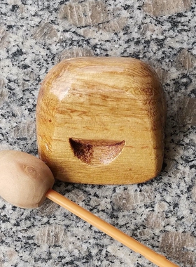 速发7木分小木鱼 儿童表演道寸 纯公特小号木鱼 具平安玩具用品