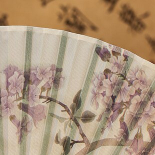 速发夏子扇子古风扇折子叠扇天古风折扇汉服扇新中式扇舞蹈扇小扇