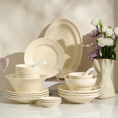 速发高级感碗碟家装套用2025新款简约碗盘乔迁碗具陶瓷釉下彩餐筷