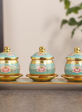 速发供水杯圣水杯净水杯合金家音佛前佛用供观佛具用品贡杯上供摆