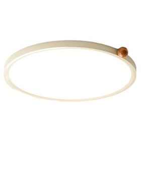 无缝隙奶油风吸顶灯卧室灯感法式中古主卧灯书房儿童房灯广东中山