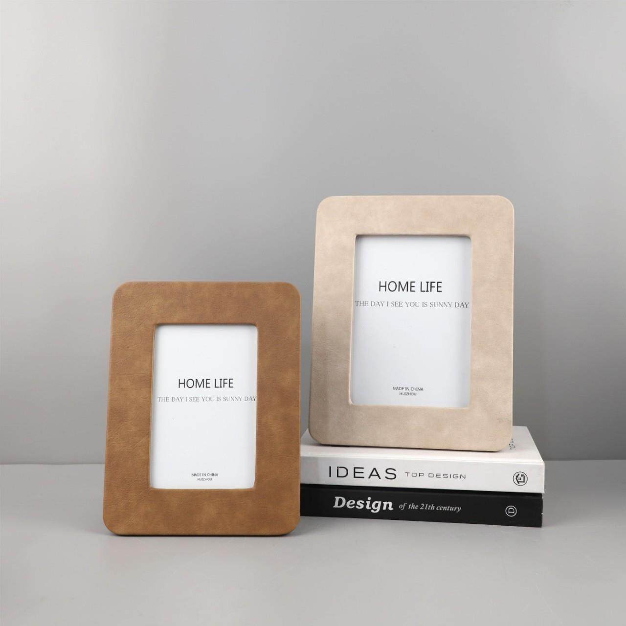现代轻奢木质皮革相框摆件客厅卧室衣帽间样板间电视柜家居装饰品,家居饰品,DIY亲子装饰画,淘宝优惠券,粉丝福利购,淘宝优惠卷