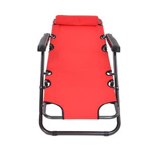 办公室午休折叠椅家用躺椅圆管两用椅阳台休息的躺椅靠背椅扶手椅